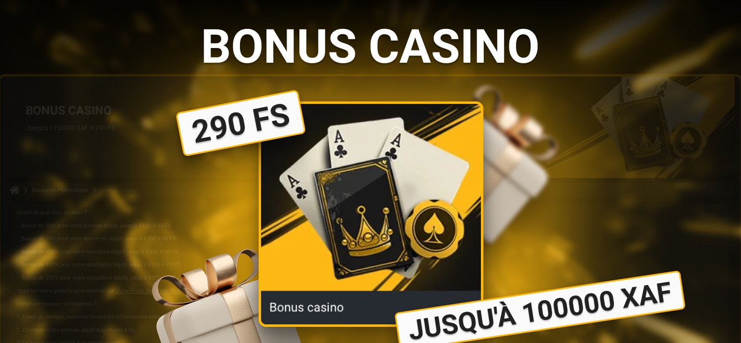 bonus de casino pour les utilisateurs