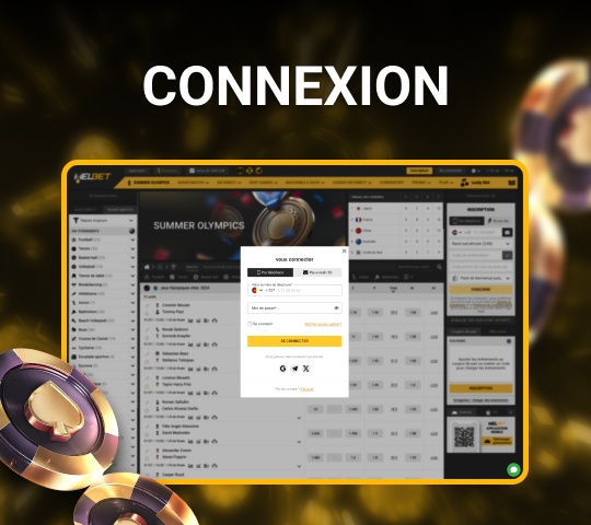 connexion au compte du casino