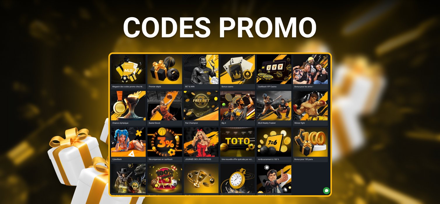 codes promo disponibles