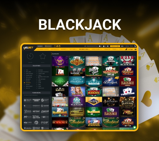 variété de jeux de blackjack