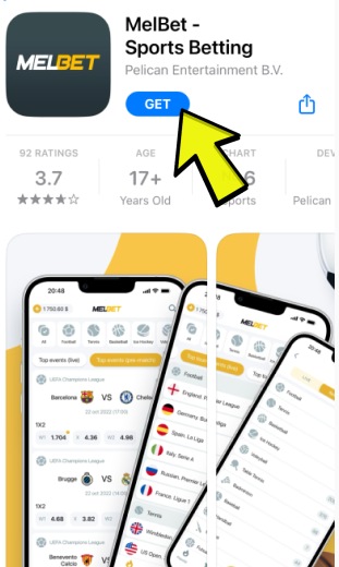 ios click on download