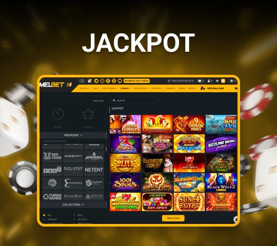 jackpot games at melbet