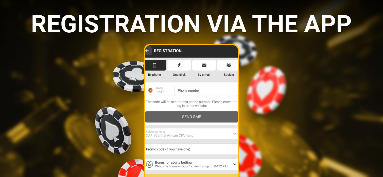 registration account via the melbet app